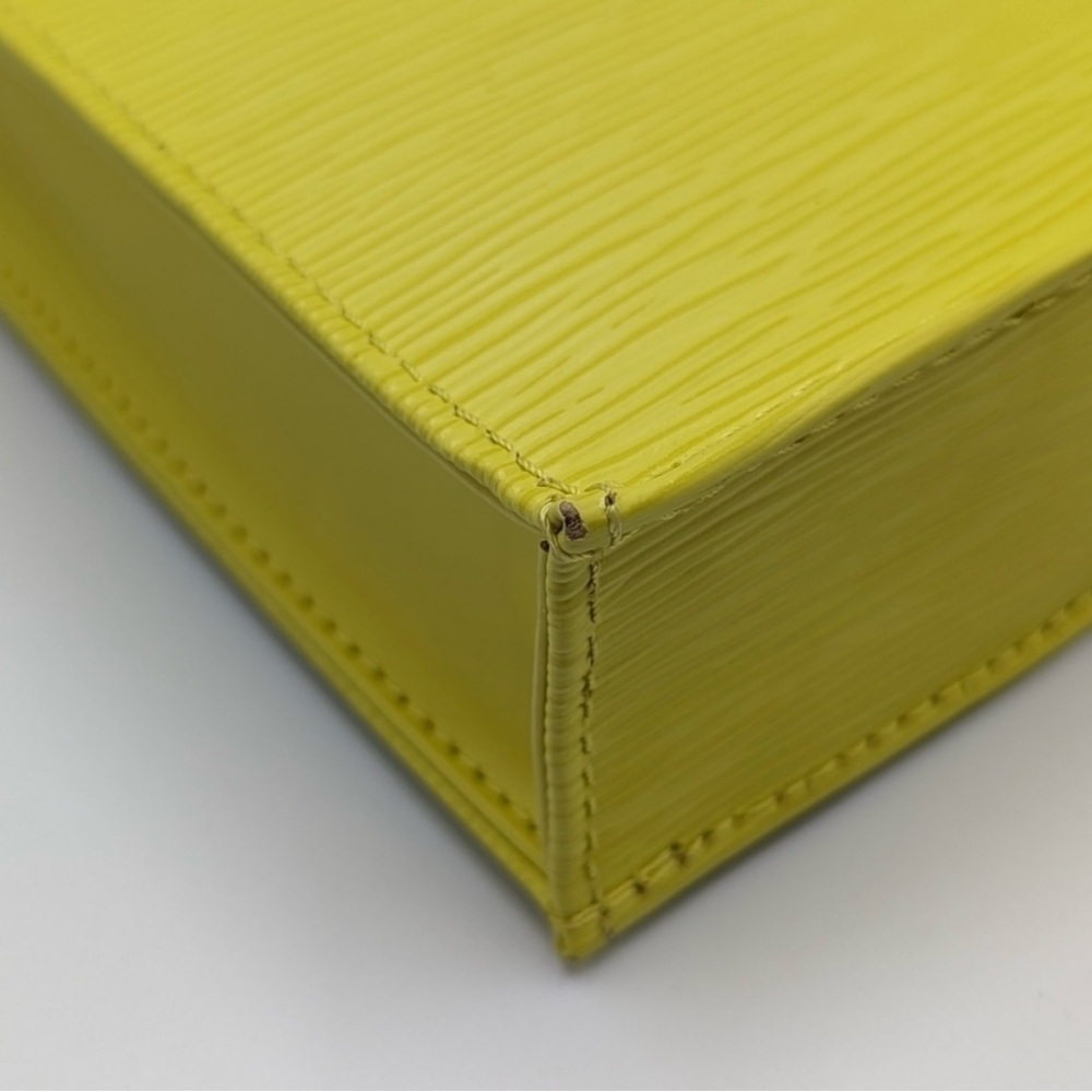 SALE! Louis Vuitton Petit Sac Plat Citron (yellow) Epi Leather Mini Bag - Picture 7 of 16